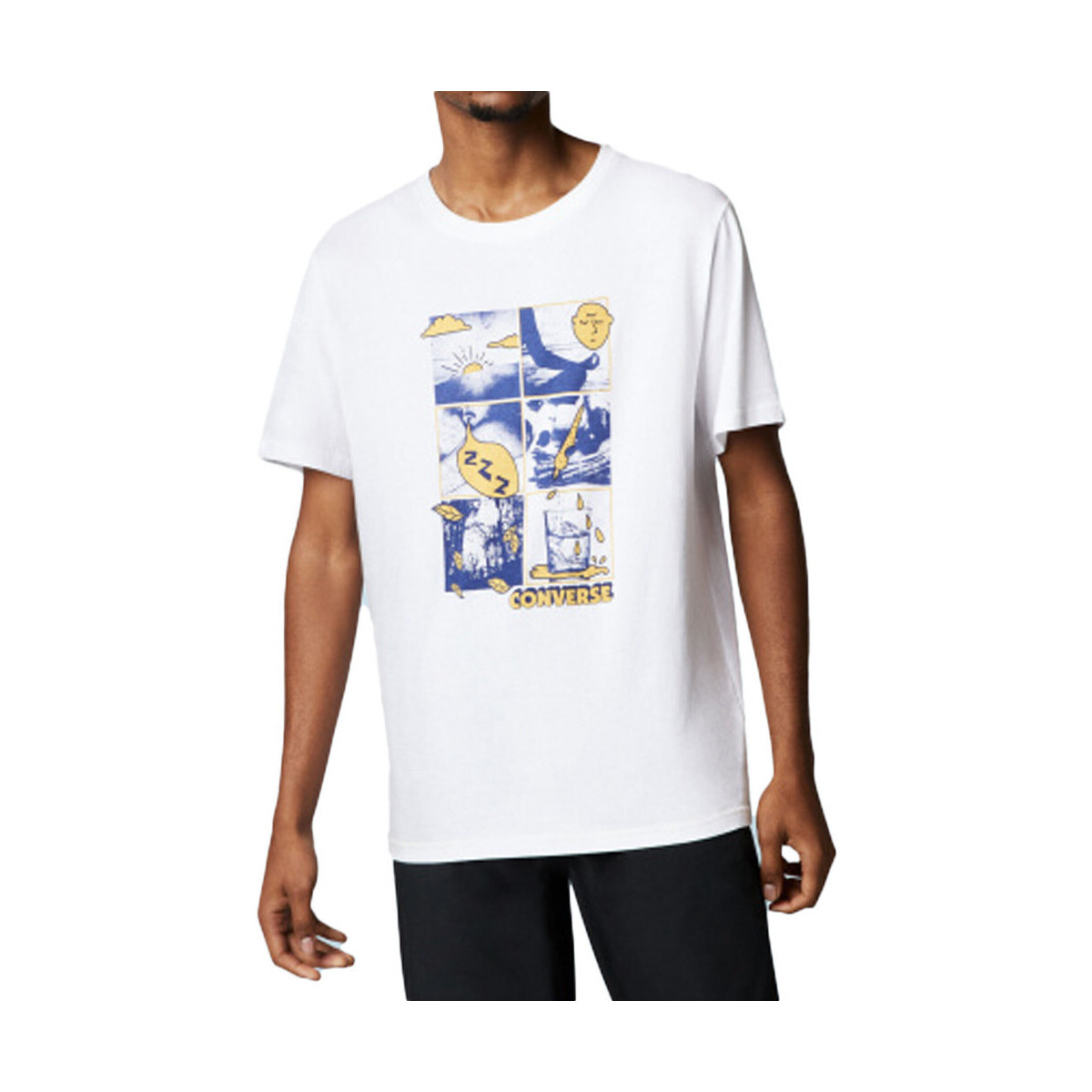 Abbigliamento Uomo T-shirt & Polo Converse 10023284-A01 Bianco