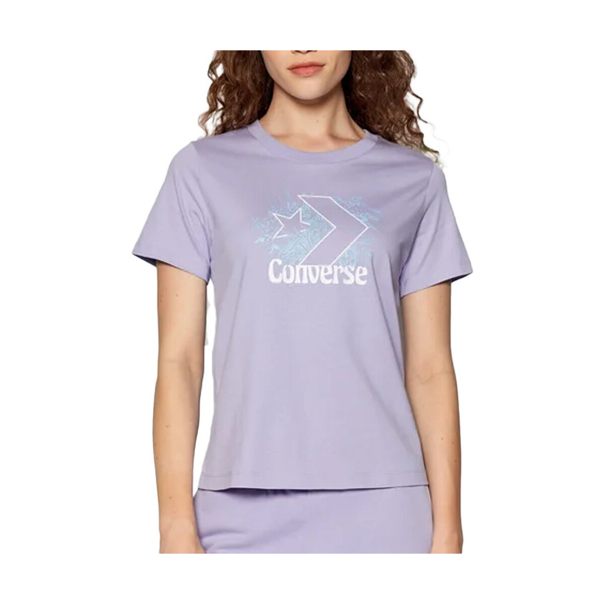 Abbigliamento Donna T-shirt & Polo Converse 10023219-A03 Viola