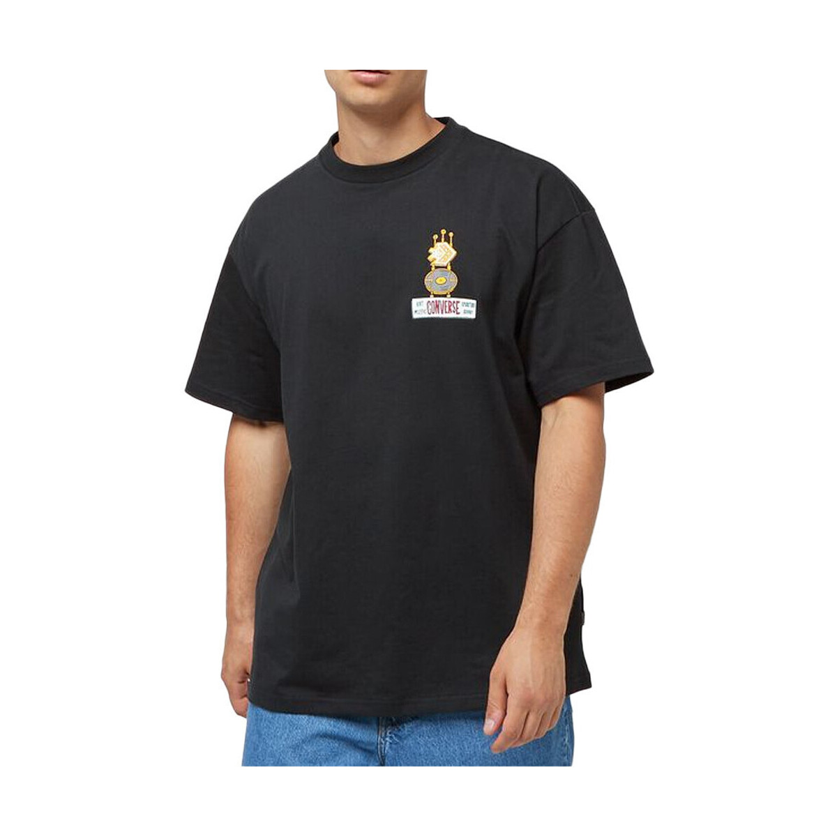 Abbigliamento Uomo T-shirt & Polo Converse 10023258-A02 Nero