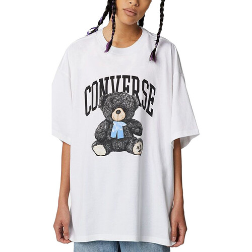 Abbigliamento Donna T-shirt maniche corte Converse 10023881-A01 Bianco