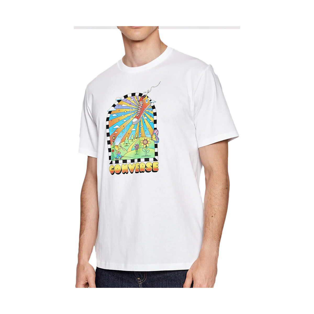 Abbigliamento Uomo T-shirt & Polo Converse 10023461-A01 Bianco