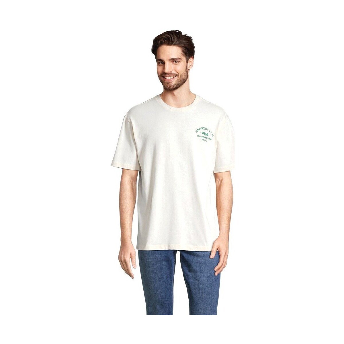 Abbigliamento Uomo T-shirt maniche corte Fila T-shirt Uomo Berkau Bianco