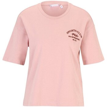 Abbigliamento Donna T-shirt maniche corte Fila T-Shirt Donna Bombs Loose Fit Cropped Rosa