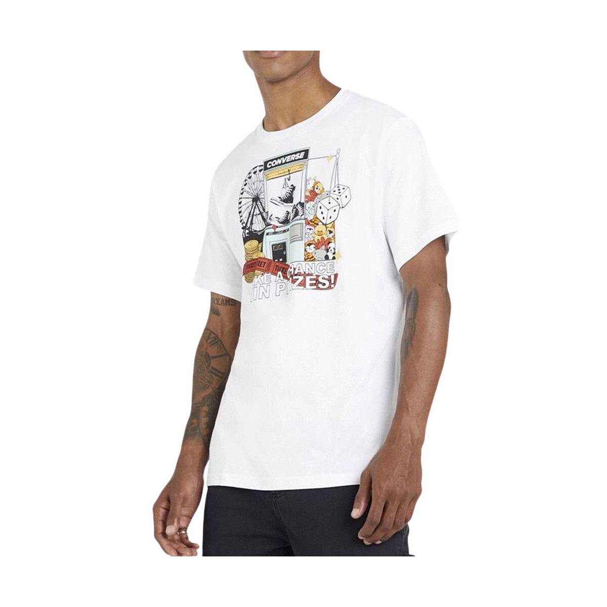 Abbigliamento Uomo T-shirt & Polo Converse 10023457-A02 Bianco