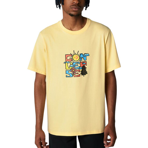 Abbigliamento Uomo T-shirt & Polo Converse 10023787-A03 Giallo