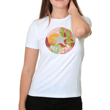 Abbigliamento Donna T-shirt maniche corte Converse 10024800-A02 Bianco