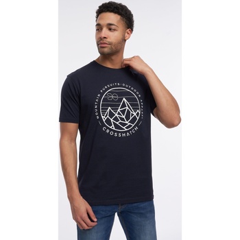 Abbigliamento Uomo T-shirts a maniche lunghe Crosshatch Talung Blu