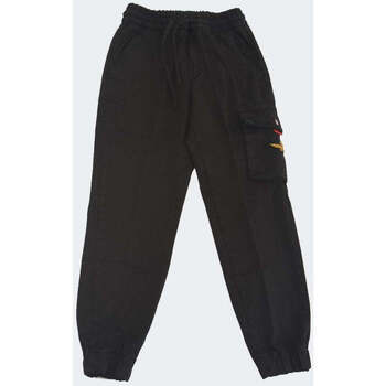 Abbigliamento Bambino Pantaloni Aeronautica Militare  Nero