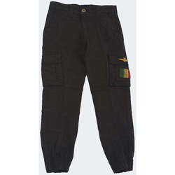 Abbigliamento Bambino Pantaloni Aeronautica Militare  Nero