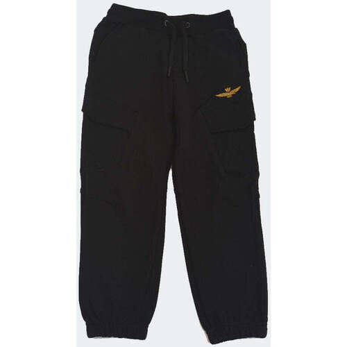 Abbigliamento Bambino Pantaloni da tuta Aeronautica Militare  Nero