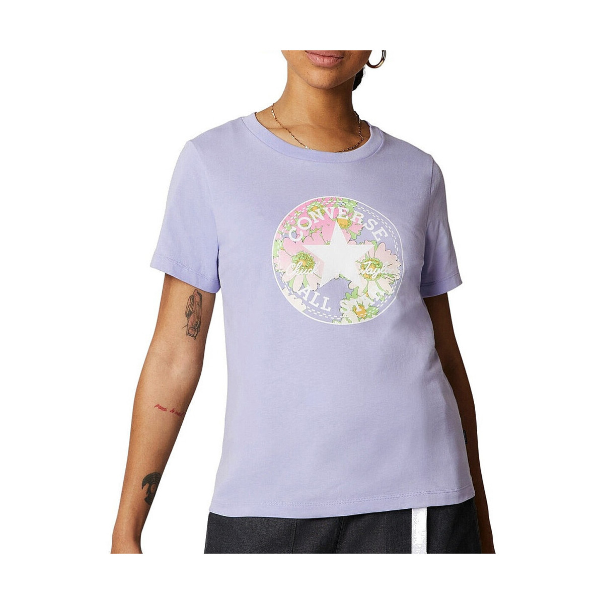 Abbigliamento Donna T-shirt & Polo Converse 10023217-A03 Viola