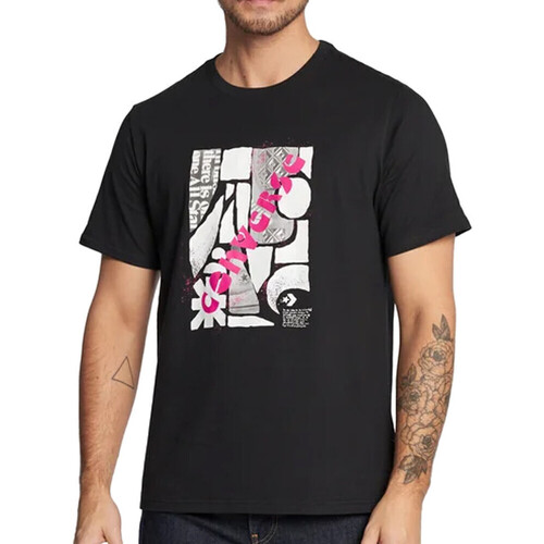 Abbigliamento Uomo T-shirt & Polo Converse 10023992-A01 Nero