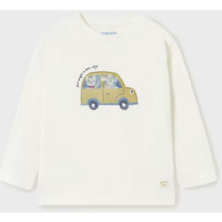Abbigliamento Unisex bambino T-shirts a maniche lunghe Mayoral ATRMPN-42646 Bianco