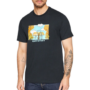 Abbigliamento Uomo T-shirt & Polo Converse 10023257-A01 Nero