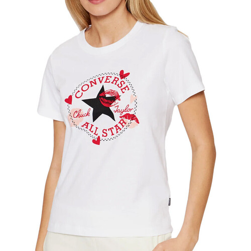 Abbigliamento Donna T-shirt maniche corte Converse 10024035-A02 Bianco