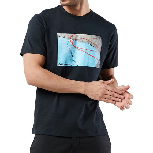 Abbigliamento Uomo T-shirt & Polo Converse 10022940-A01 Nero