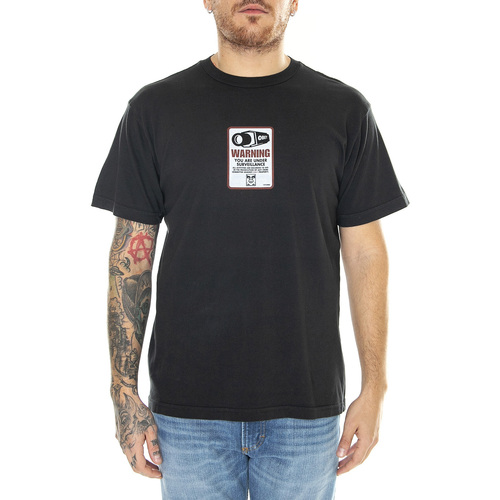 Abbigliamento Uomo T-shirt & Polo Obey Surveillance Organic Tee Faded Black Nero