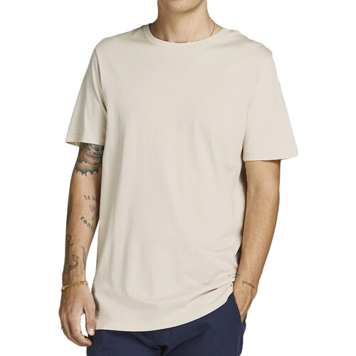 Abbigliamento Uomo T-shirt & Polo Jack & Jones 12156101 Beige