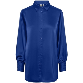 Abbigliamento Donna Top / Blusa Y.a.s YAS Noos Pella Shirt L/S - Surf The Web Blu