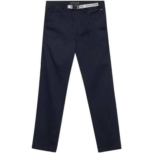 Abbigliamento Bambino Pantaloni Tommy Jeans BELTED COMFORT PANTS Blu