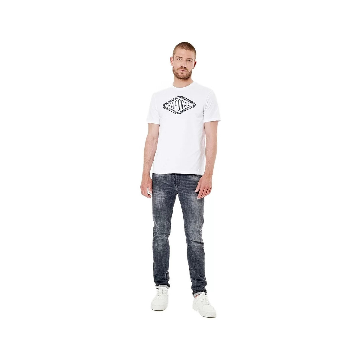 Abbigliamento Uomo T-shirt maniche corte Kaporal Raz Bianco
