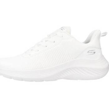 Scarpe Donna Sneakers Skechers BOBS SQUAD WAVES Bianco