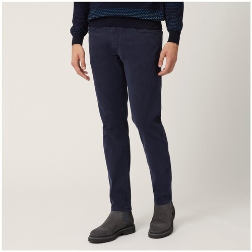 Abbigliamento Uomo Pantaloni Harmont & Blaine -PANTALONE  5 TASCHE STRETCH Blu