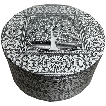 Casa Cestini / scatole e cestini Signes Grimalt Round Box Life Tree Bianco
