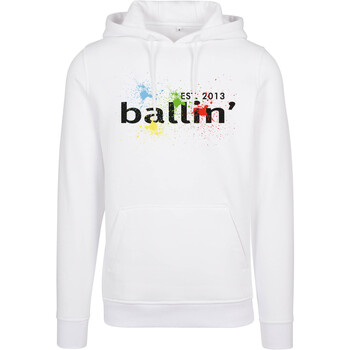 Abbigliamento Uomo Maglioni Ballin Est. 2013 Paint Splatter Hoodie Bianco
