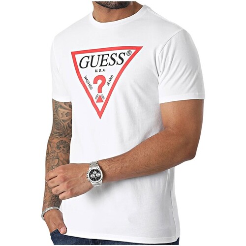 Abbigliamento Uomo T-shirt maniche corte Guess M2GI68 KBA60 Bianco