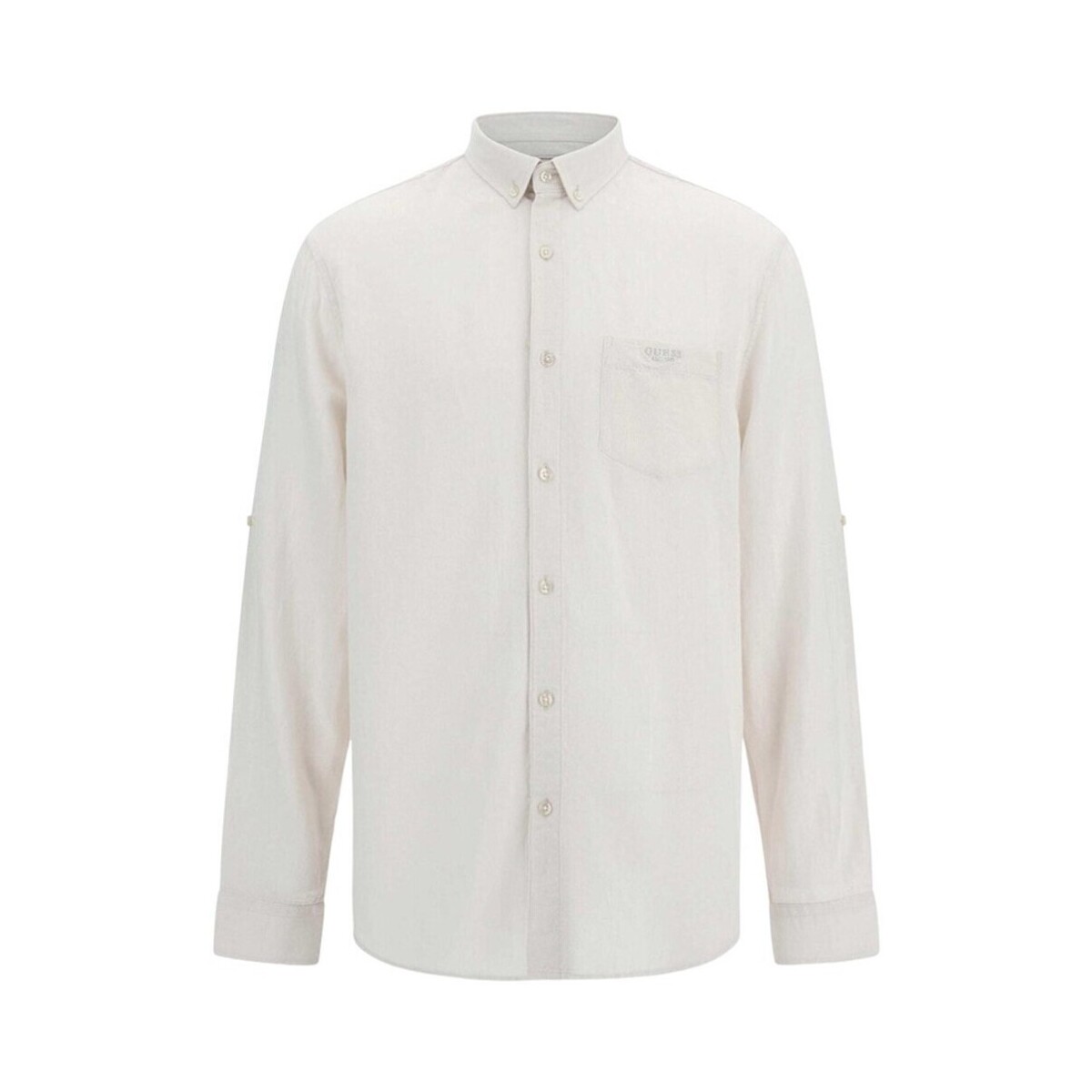 Abbigliamento Uomo Camicie maniche lunghe Guess M3GH66 WFDT0 Bianco