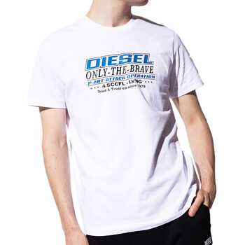Abbigliamento Uomo T-shirt & Polo Diesel A02970-0GRAI Bianco