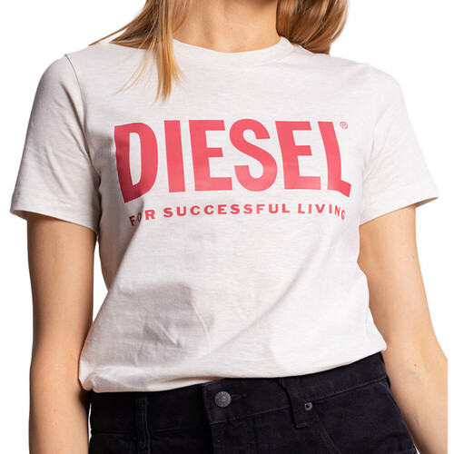 Abbigliamento Donna T-shirt & Polo Diesel A04685-0AAXJ Bianco