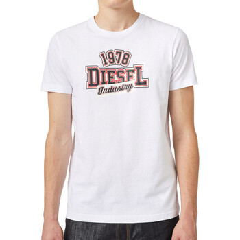 Abbigliamento Uomo T-shirt & Polo Diesel A03365-0GRAI Bianco