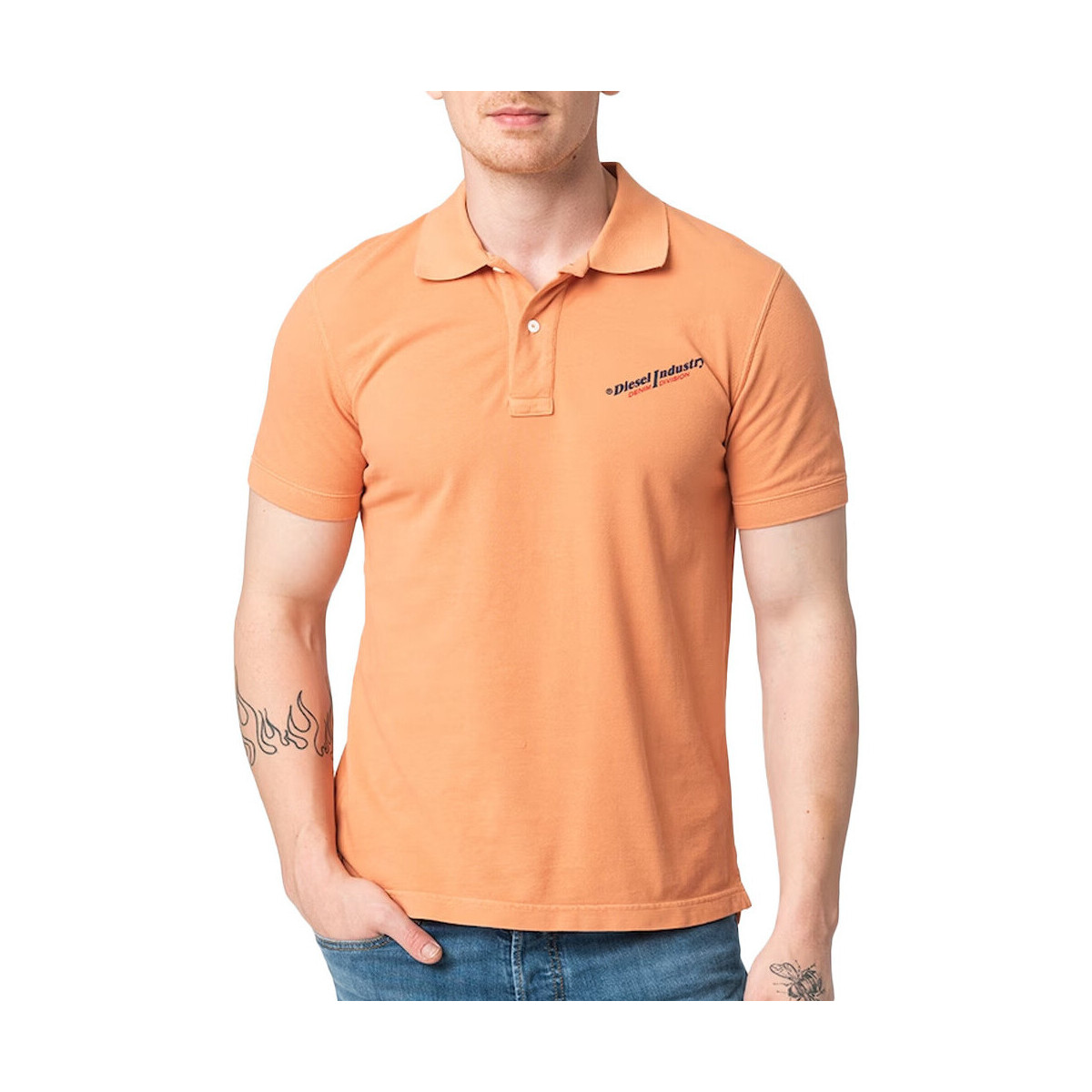 Abbigliamento Uomo T-shirt & Polo Diesel A03860-0HEAM Arancio