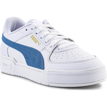 Scarpe Uomo Sneakers basse Puma Cali Pro Denim Casual Unisex White Blue 385690-01 Multicolore