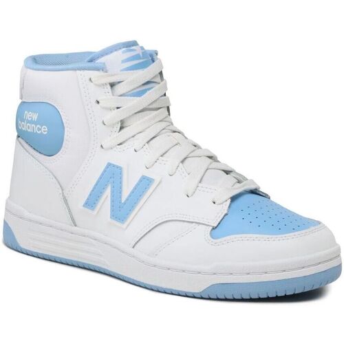 Scarpe Sneakers New Balance BB480SCC-WHITE/SKY Bianco