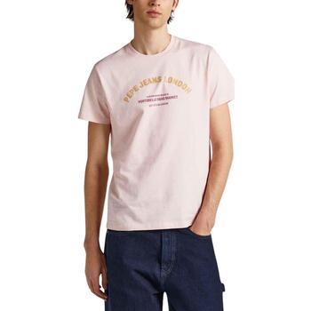 Abbigliamento Uomo T-shirt maniche corte Pepe jeans  Rosa