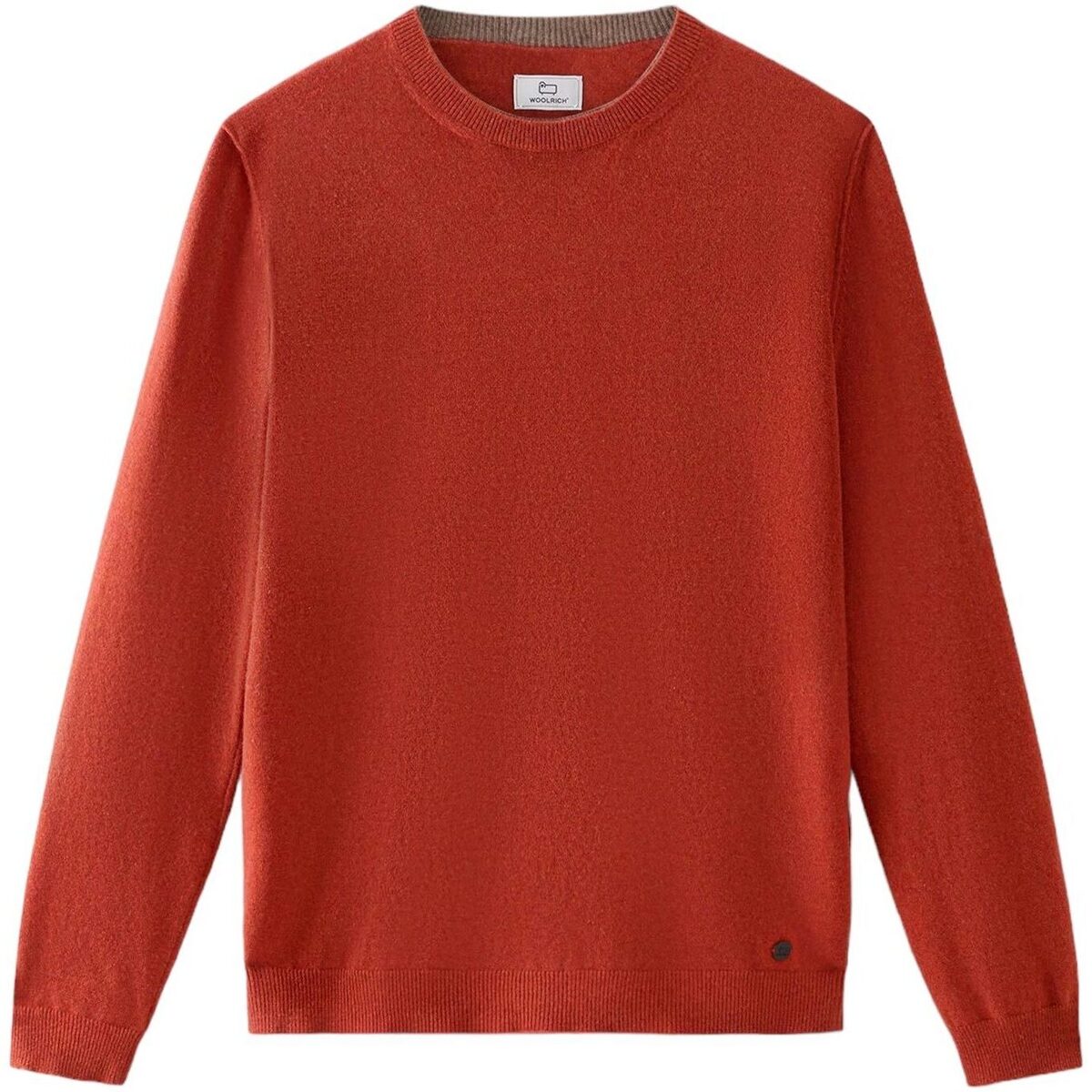 Abbigliamento Uomo T-shirts a maniche lunghe Woolrich MERINOS CREWNECK PULLOVER Rosso