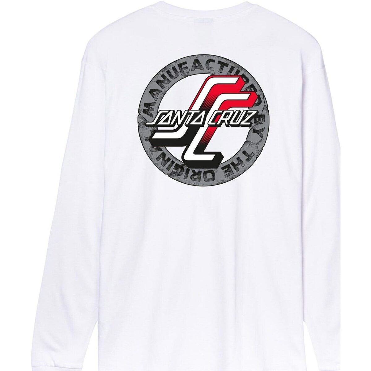 Abbigliamento Uomo T-shirts a maniche lunghe Santa Cruz MFG PGSC LS T-SHIRT Bianco