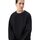 Abbigliamento Donna T-shirts a maniche lunghe Woolrich MIX MEDIA 3D LOGO SWEATSHIRT Nero