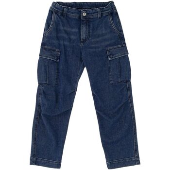 Abbigliamento Bambino Jeans Please PANTALONE CHINO DENIM Blu