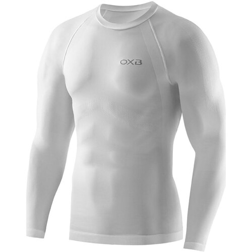 Abbigliamento Uomo T-shirts a maniche lunghe Oxyburn UNDERWEAR CORE LONG SLEEVE CREWNECK Bianco