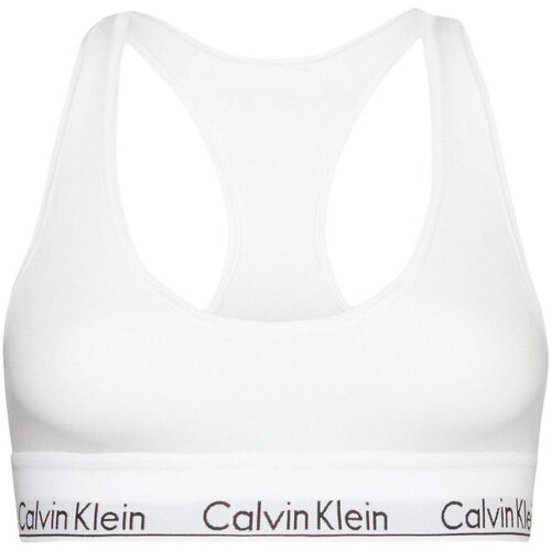 Abbigliamento Donna Top / T-shirt senza maniche Calvin Klein Jeans BRALETTE Bianco