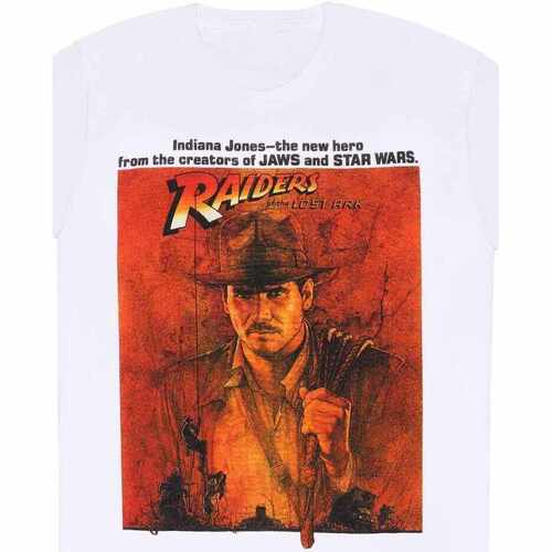 Abbigliamento T-shirts a maniche lunghe Indiana Jones Raiders Of The Lost Ark Bianco