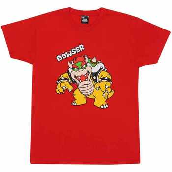 Abbigliamento Unisex bambino T-shirts a maniche lunghe Super Mario  Rosso
