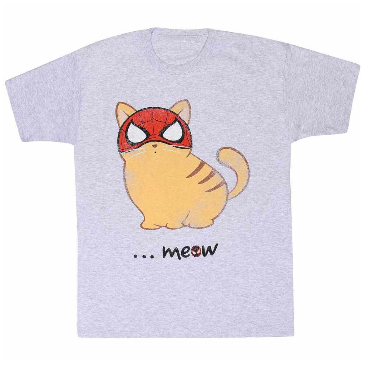 Abbigliamento T-shirts a maniche lunghe Marvel Meow Grigio
