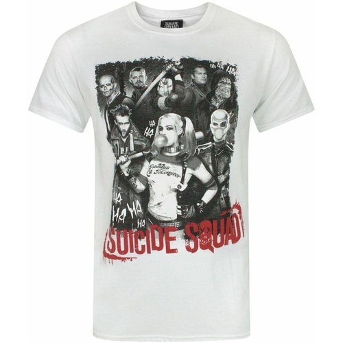 Abbigliamento Uomo T-shirts a maniche lunghe Suicide Squad NS7309 Bianco