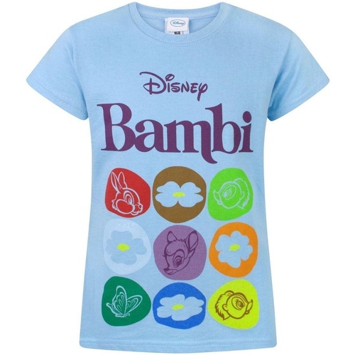 Abbigliamento Unisex bambino T-shirt maniche corte Bambi NS7321 Blu