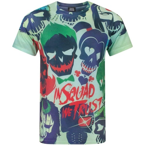 Abbigliamento Uomo T-shirts a maniche lunghe Suicide Squad In Squad We Trust Multicolore